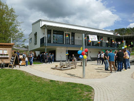 Einweihung der Katholischen Kindertagesstätte St. Vinzenz 2023 (Foto: Karl-Franz Thiede)